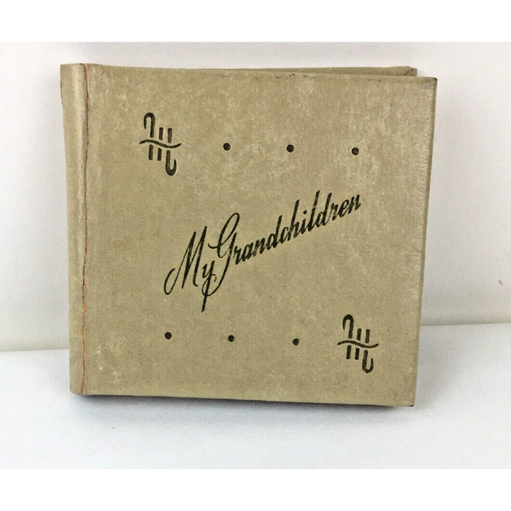 Vintage 1950's Mini Pocket Photo Album My Grandchildren
